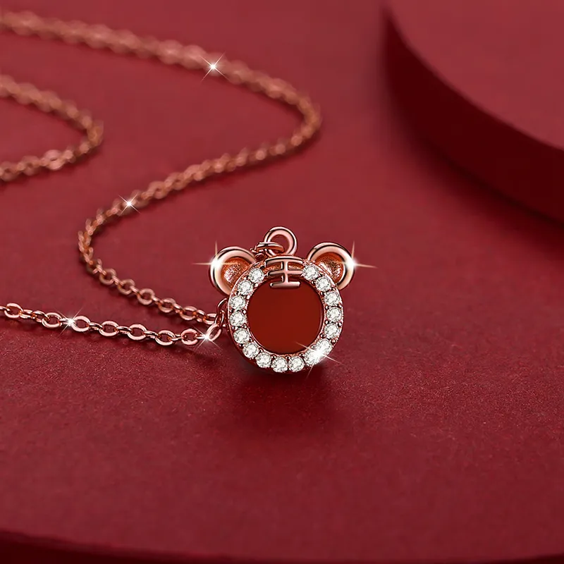 ZUOHUO Jade Necklaces Women's-4