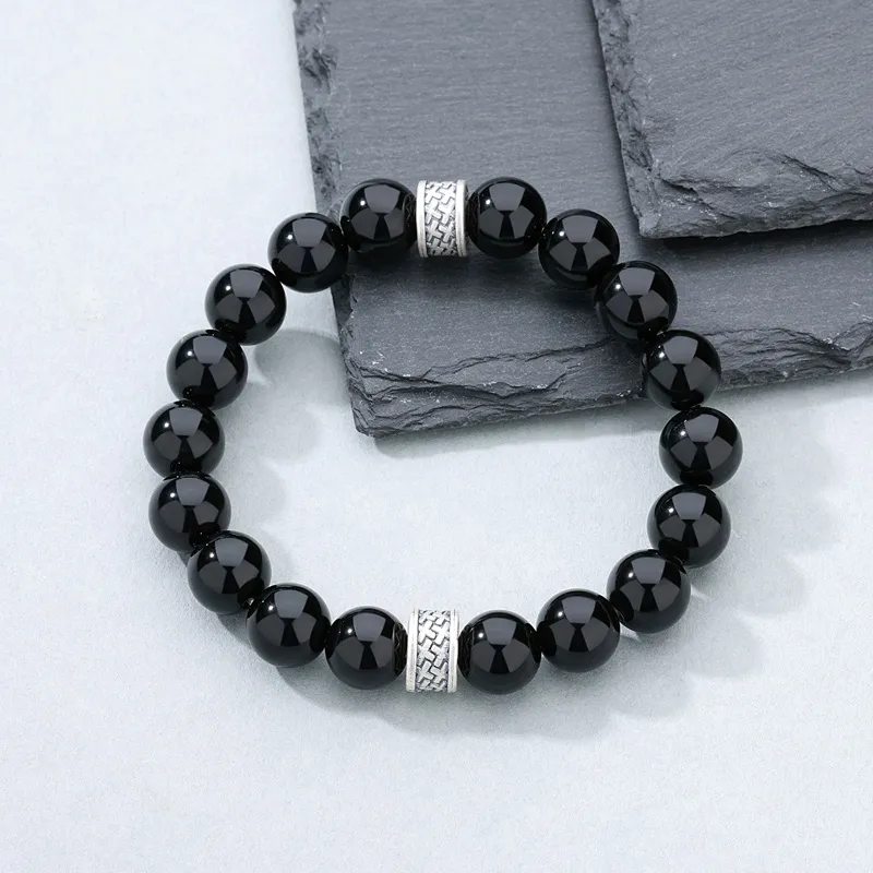 ZUOHUO Obsidian Bracelets Men's-5