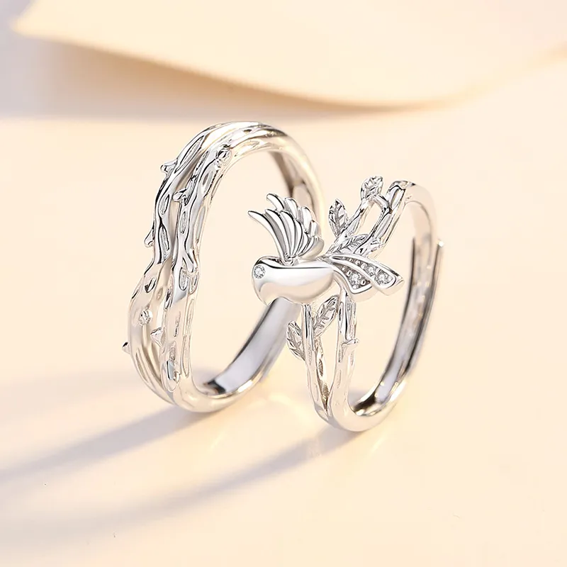 ZUOHUO S999 Fine Silver Rings Unisex Silver-5