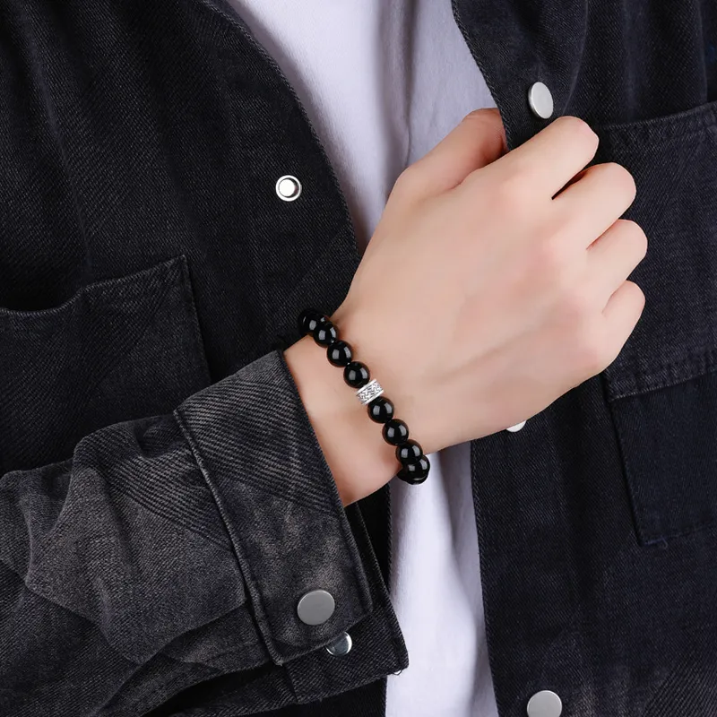 ZUOHUO Obsidian Bracelets Men's-3
