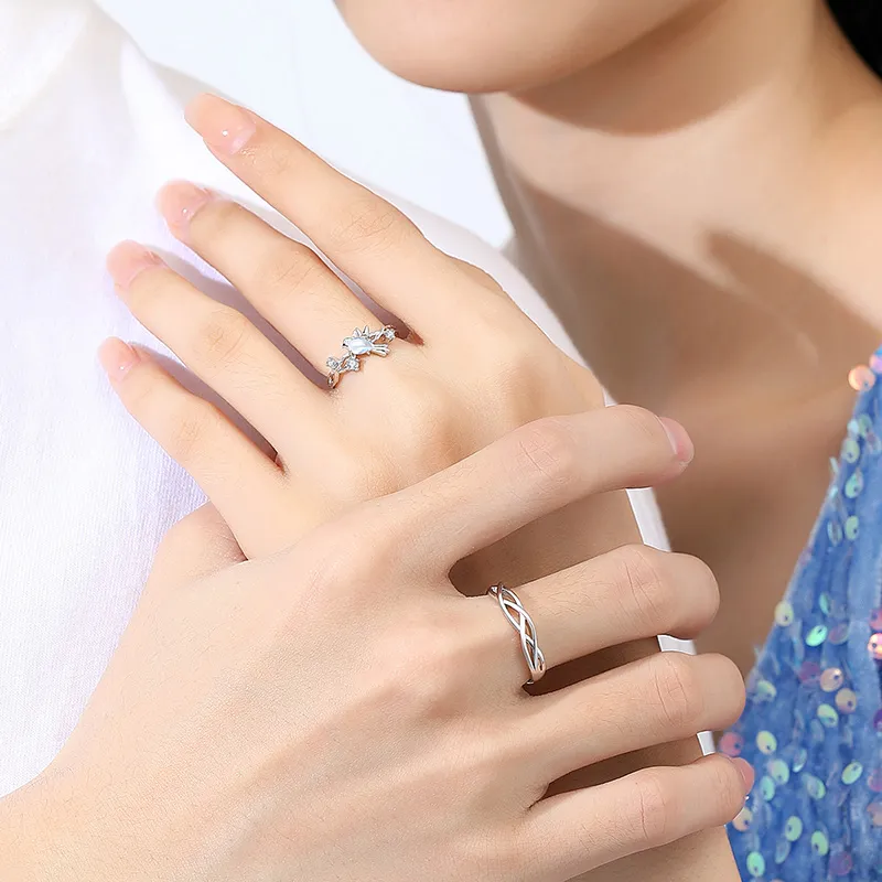 ZUOHUO S999 Fine Silver Rings Unisex Silver-3