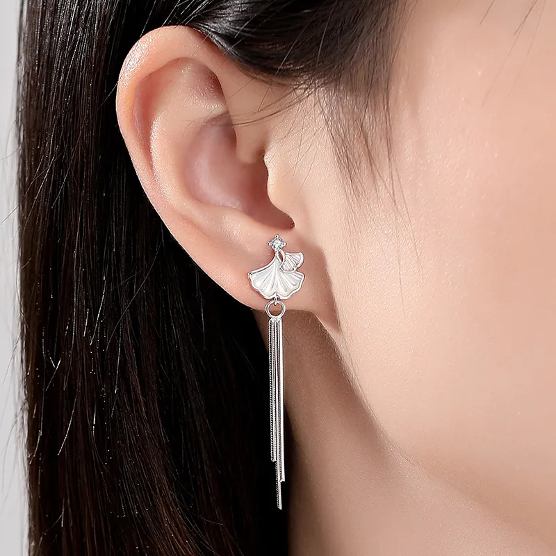 ZUOHUO S999 Fine Silver Earrings Women's-6