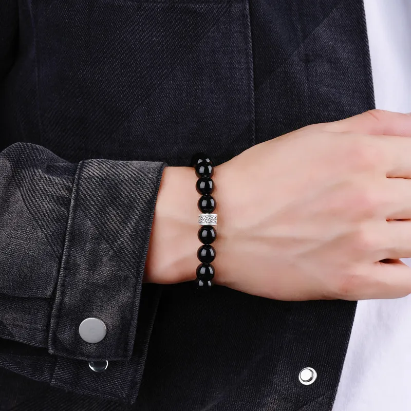 ZUOHUO Obsidian Bracelets Men's-4