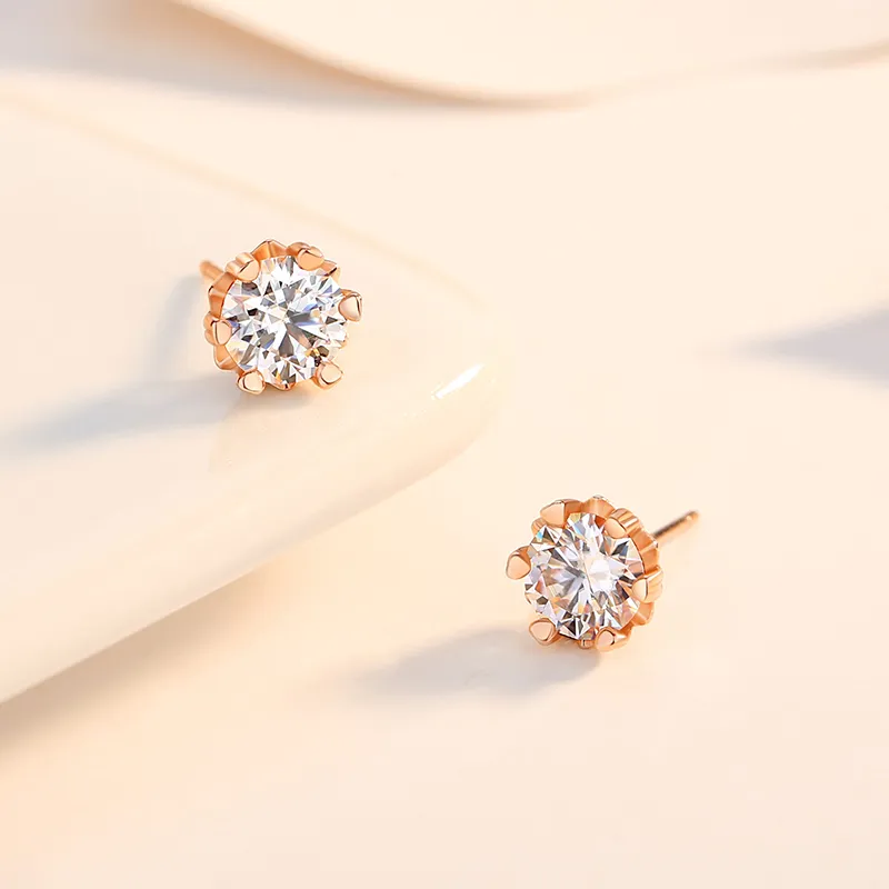ZUOHUO S999 Silver Stud Earrings Women's-3