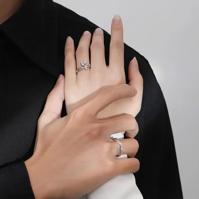 ZUOHUO S999 Fine Silver Rings Unisex Silver-3