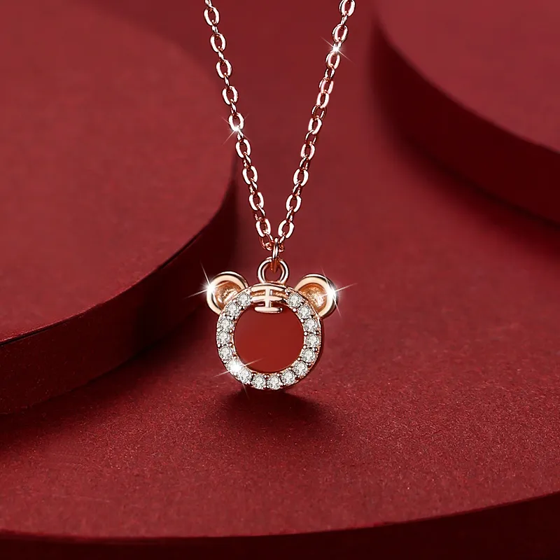 ZUOHUO Jade Necklaces Women's-1
