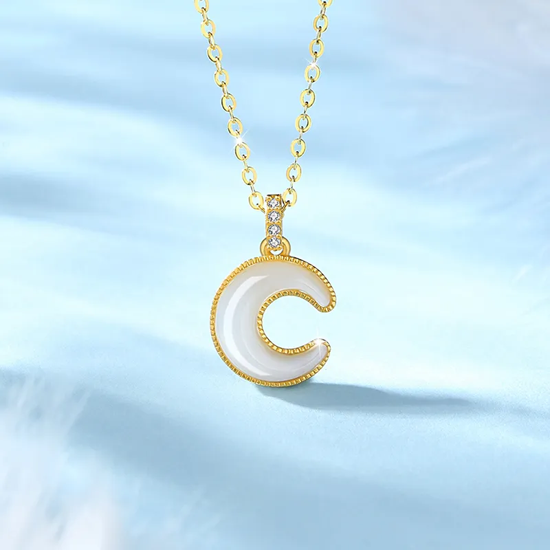 ZUOHUO S925 Silver Necklaces Women's Champagne Gold-1
