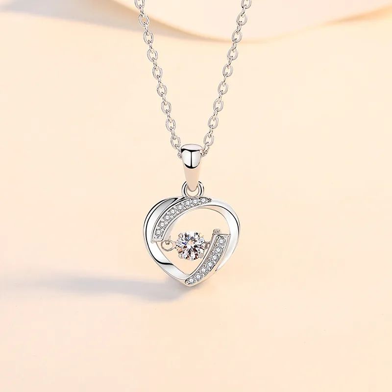 ZUOHUO S925 Silver Necklaces Women's Rose Gold-4