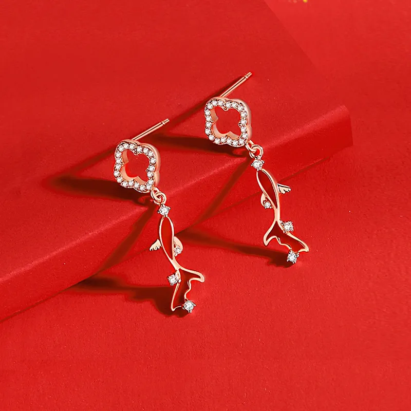 ZUOHUO S925 Silver Earrings Women's-2
