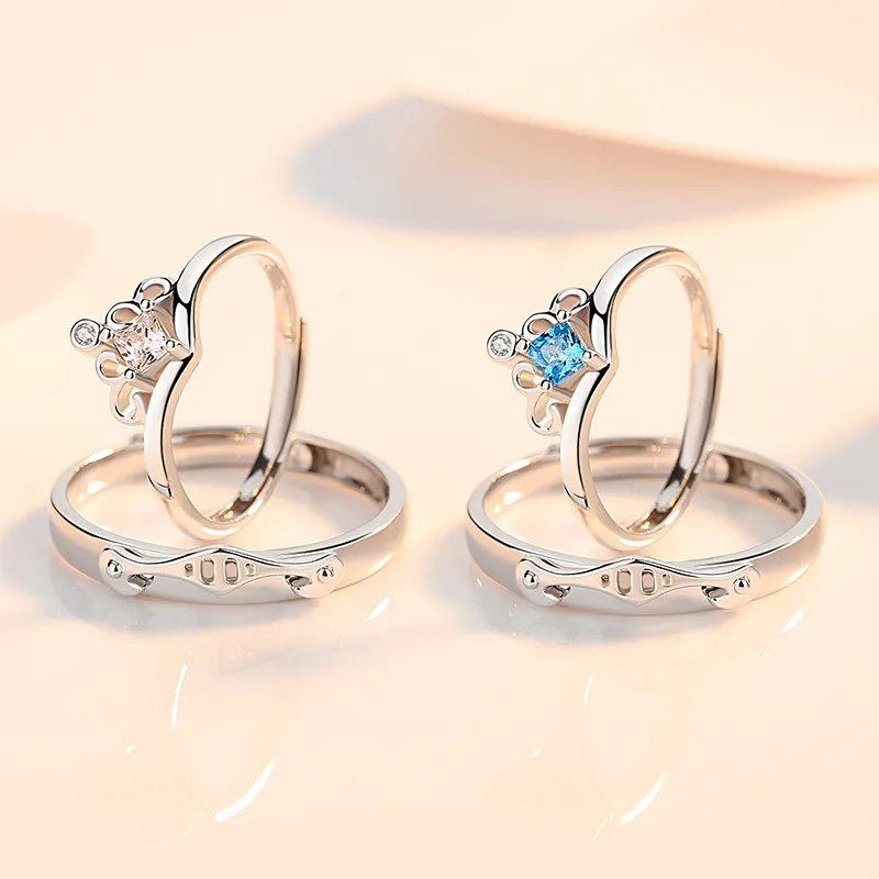 ZUOHUO S925 Silver Rings Unisex Silver-6