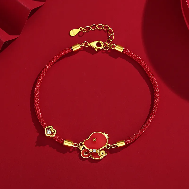 ZUOHUO S925 Silver Bracelets Women's Champagne Gold-2