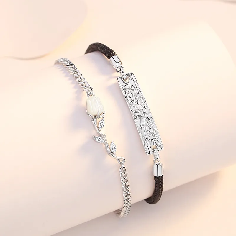 ZUOHUO S925 Silver Bracelets Unisex-6