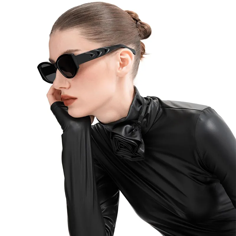PSACSS Plate Frame Cat Eye Sunglasses Unisex-2