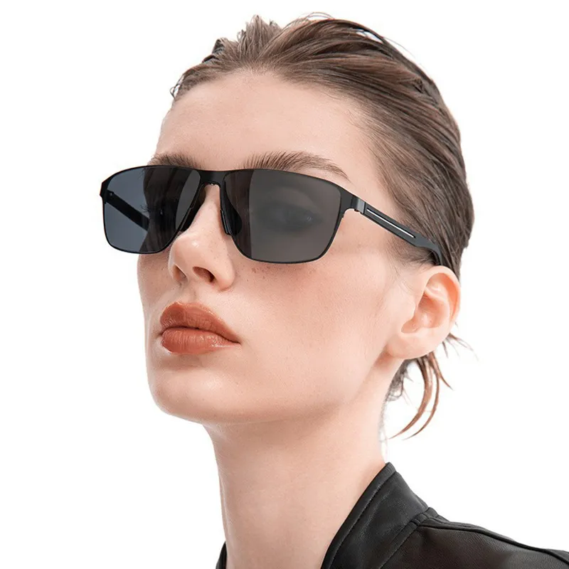 PSACSS Stainless Steel Square Sunglasses Unisex-2