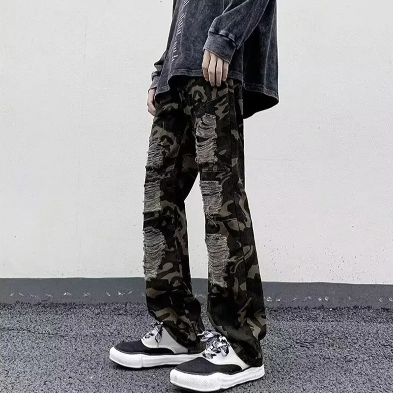 MGXEK Jeans Unisex Camouflage-4