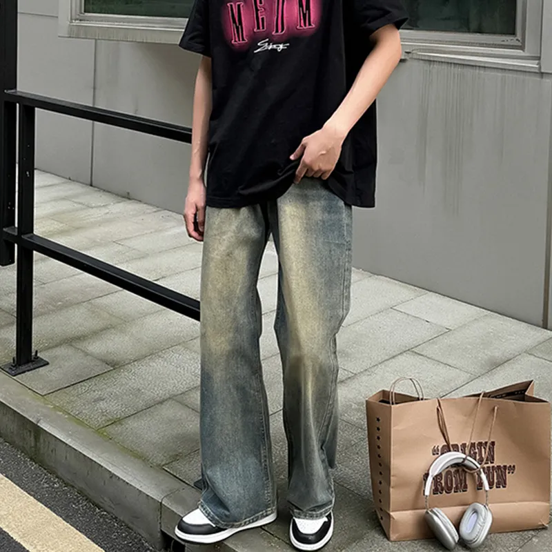 MGXEK Jeans Unisex Vintage Blue-3