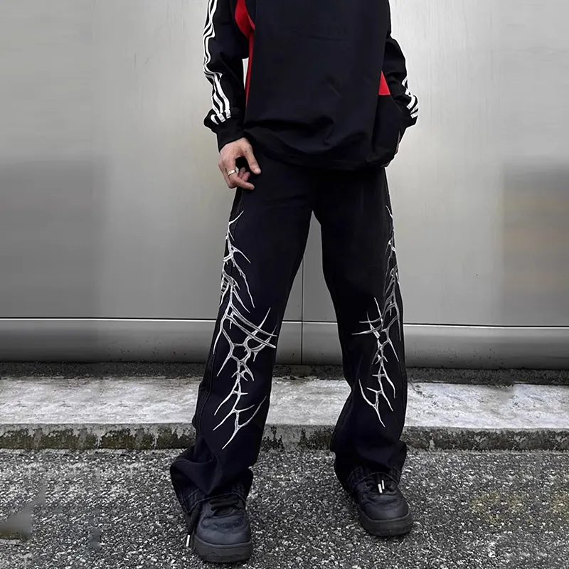 MGXEK Jeans Unisex Black-2