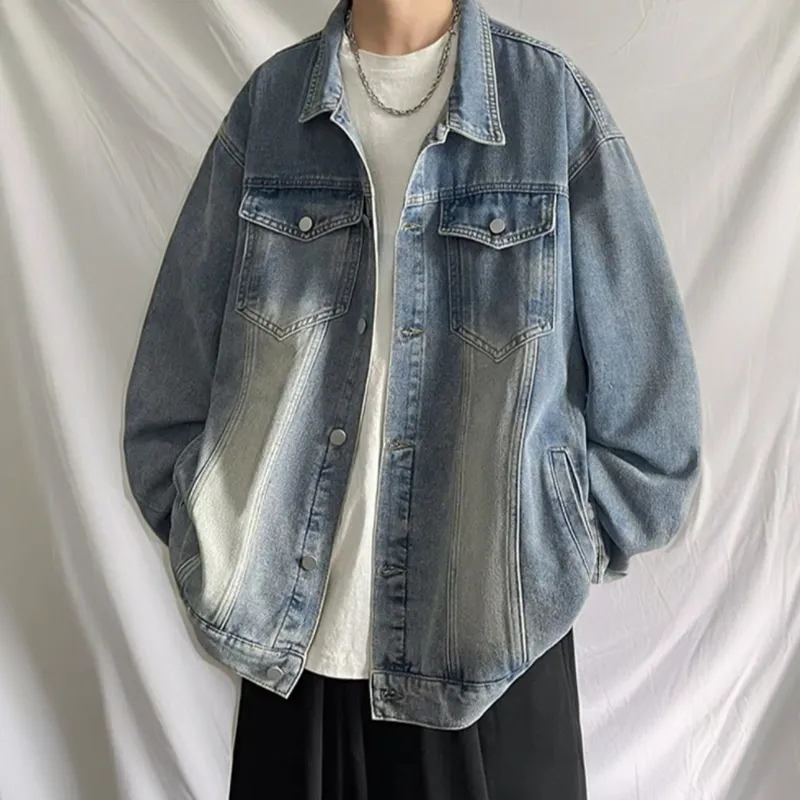 PAINT STAIN Denim Jacket Unisex-8