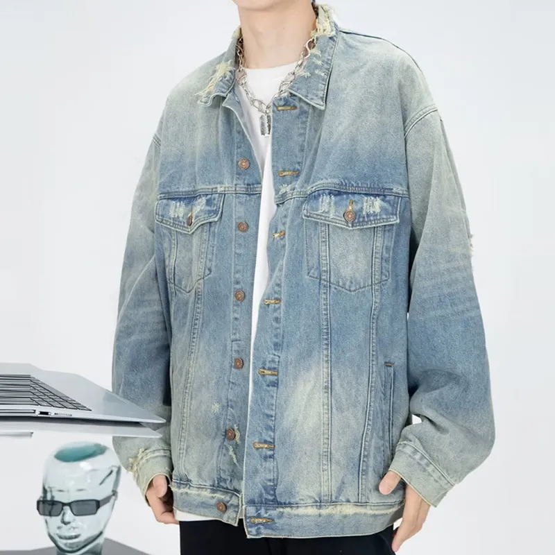 MGXEK Denim Jackets Unisex-3