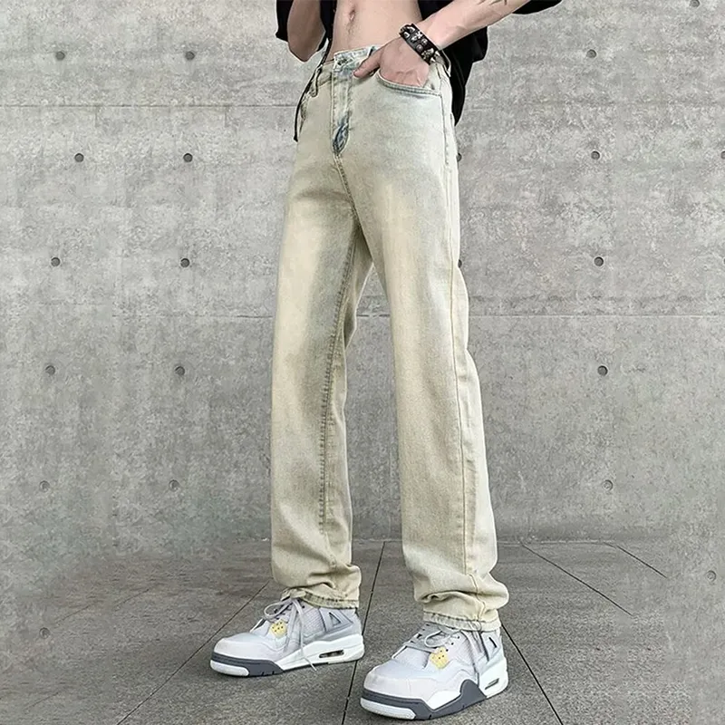 MGXEK Jeans Unisex Yellow Mud-2