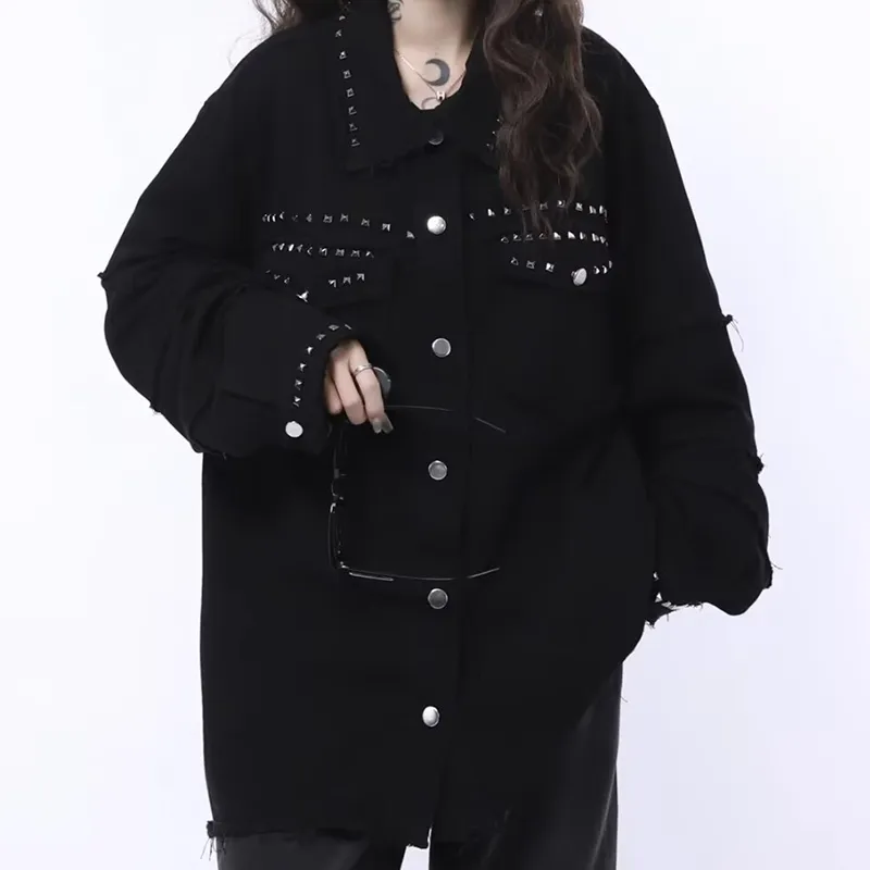 MGXEK Denim Jacket Unisex Black-7