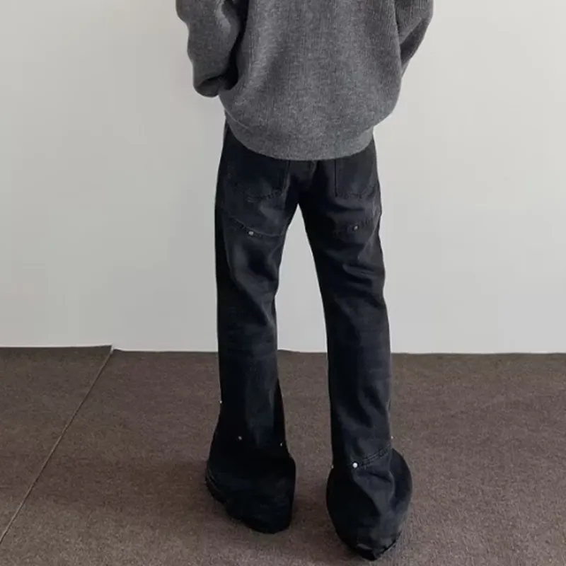 MGXEK Jeans Unisex Black Gray-6