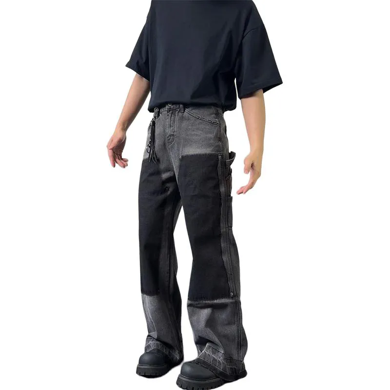 MGXEK Jeans Unisex Black Gray-4