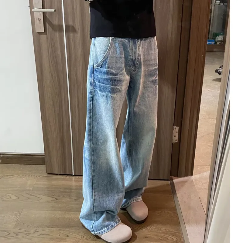MGXEK Jeans Unisex Blue-5
