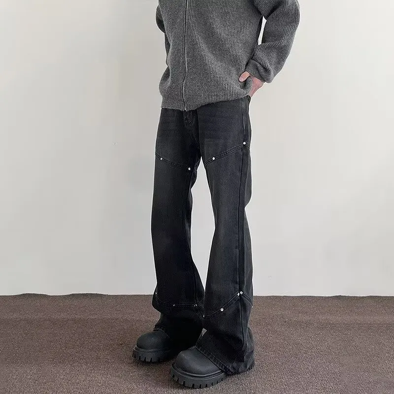 MGXEK Jeans Unisex Black Gray-2