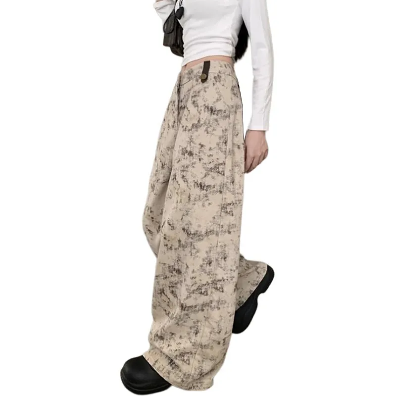 MGXEK Jeans Unisex Print Tie Dye-3
