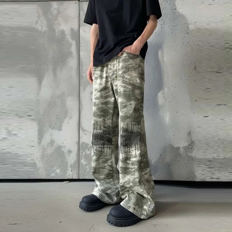 MGXEK Jeans Unisex Army Green-2