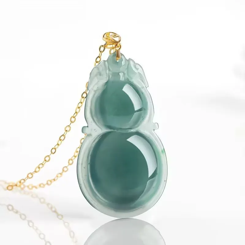 HUWEI Glutinous Jade Jadeite Necklaces Women's-1