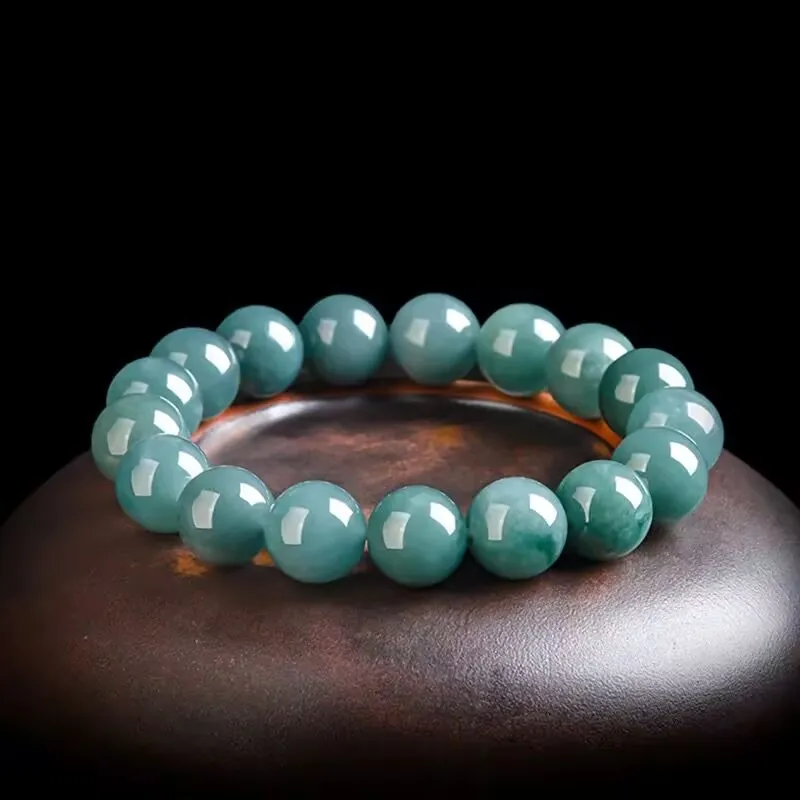HUWEI Glutinous Jade Jadeite Bracelets Unisex-3