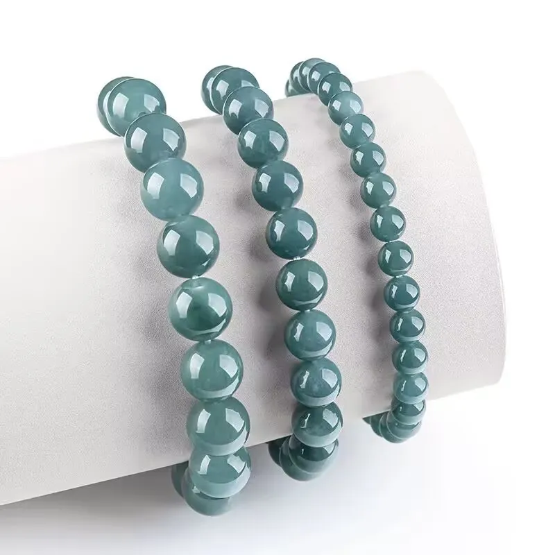 HUWEI Glutinous Jade Jadeite Bracelets Unisex-5