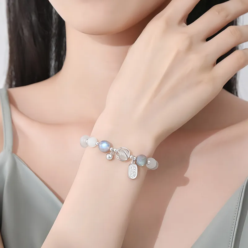 YUFANGCHUN Glass Cat Eye Bracelets Women's-1
