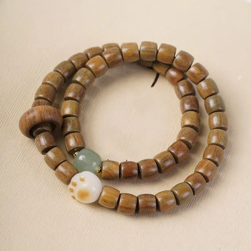 YUFANGCHUN Green Sandalwood Bracelets Unisex-2