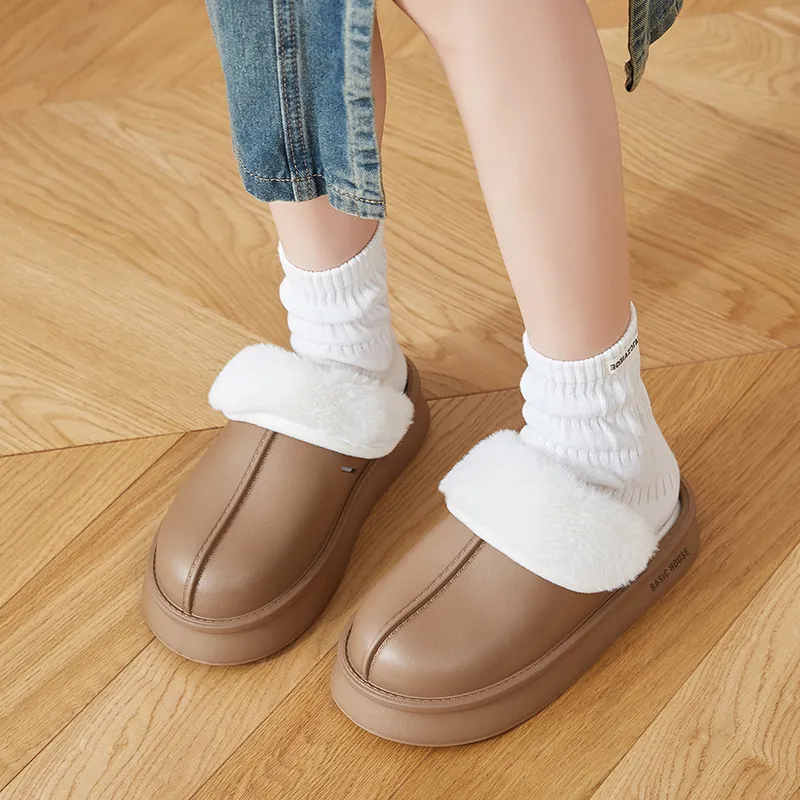 BASIC HOUSE EVA Abrasion-Resistant Slip-Resistant Wrap-toe Slippers Women's-13