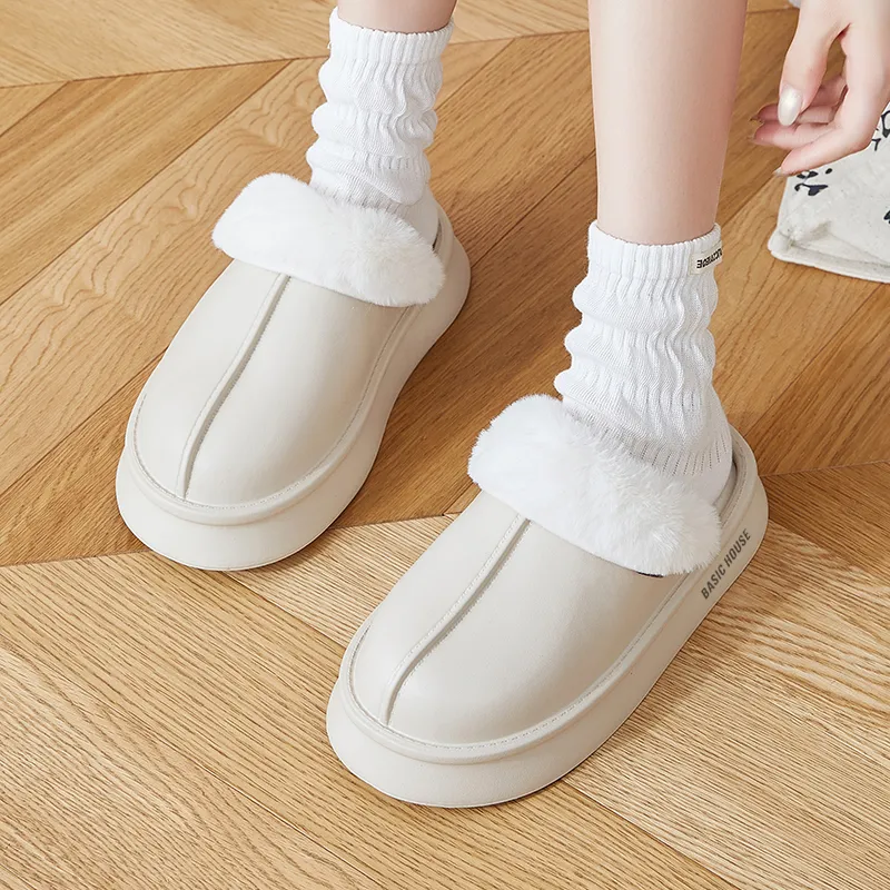 BASIC HOUSE EVA Abrasion-Resistant Slip-Resistant Wrap-toe Slippers Women's-3