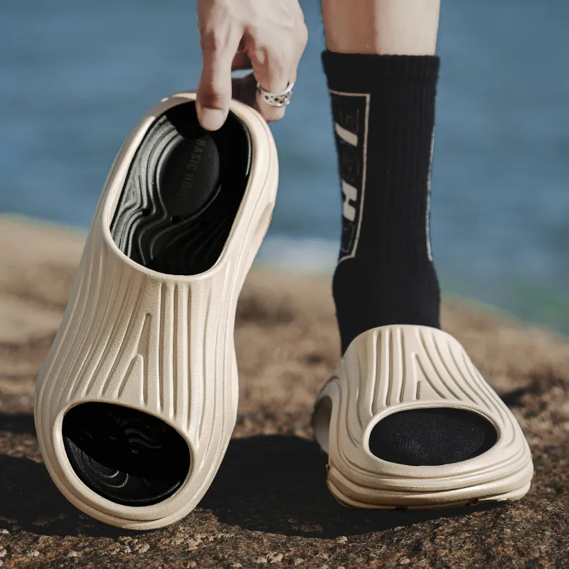BASIC HOUSE Slip-Resistant Slide Slippers Men's-3