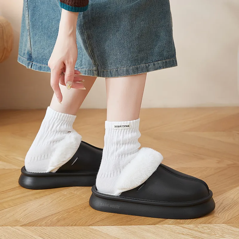 BASIC HOUSE EVA Abrasion-Resistant Slip-Resistant Wrap-toe Slippers Women's-7