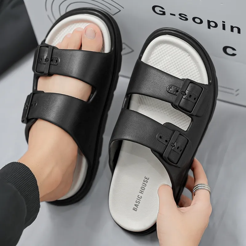 BASIC HOUSE Slide Slippers Men's-4