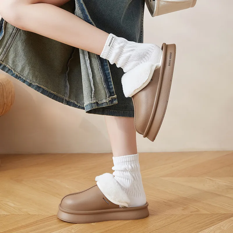 BASIC HOUSE EVA Abrasion-Resistant Slip-Resistant Wrap-toe Slippers Women's-14