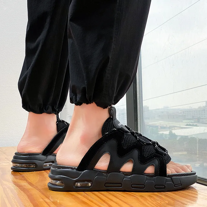 BASIC HOUSE Slip-Resistant Odor-Resistant Slide Slippers Men's-13