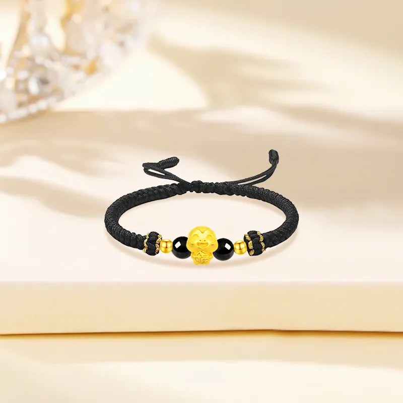 Lao Feng Xiang Gold Bracelet Unisex-7
