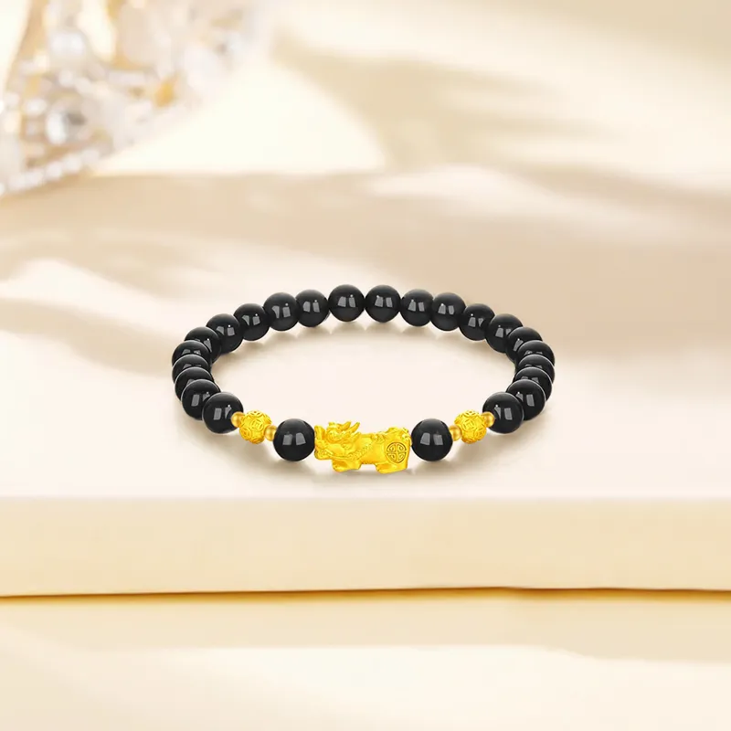 Lao Feng Xiang Gold Bracelet Unisex-1