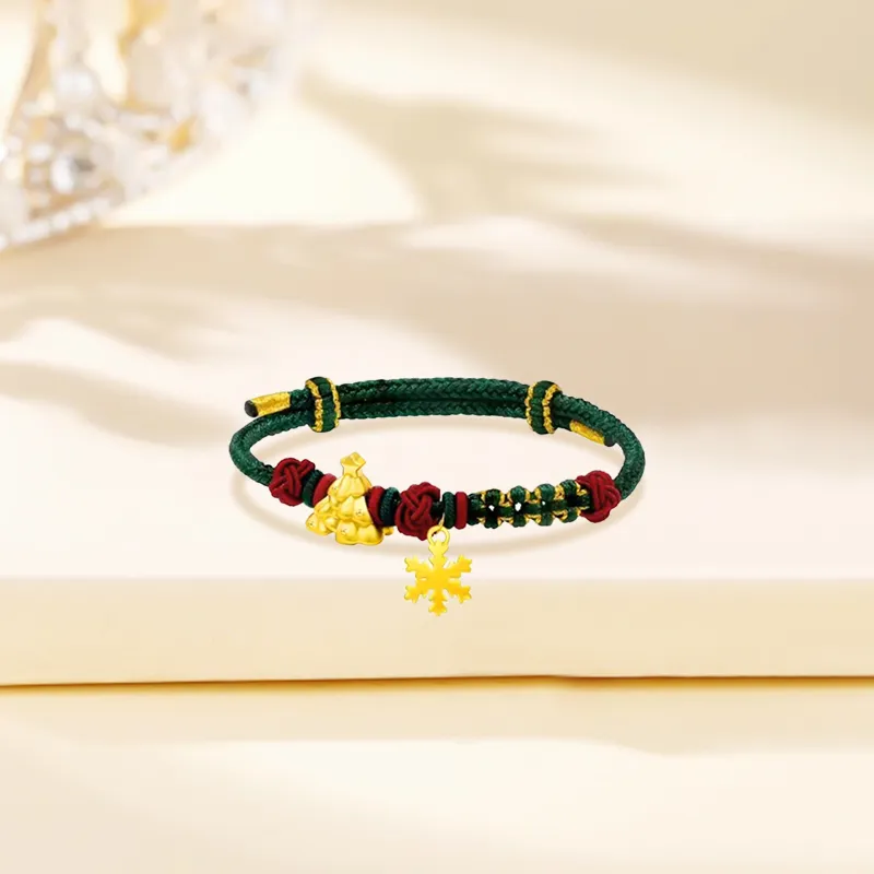 Lao Feng Xiang Gold Bracelet Unisex-2