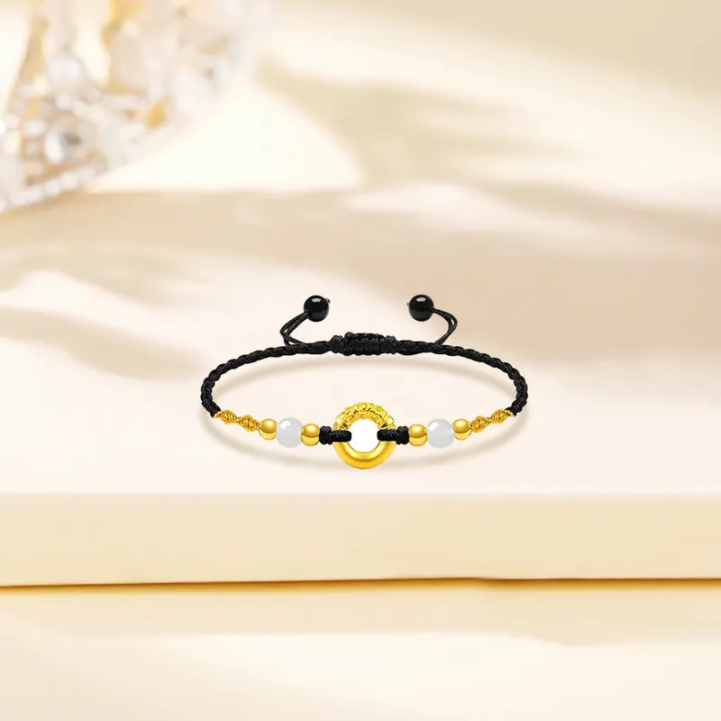 Lao Feng Xiang Gold Bracelet Unisex-1