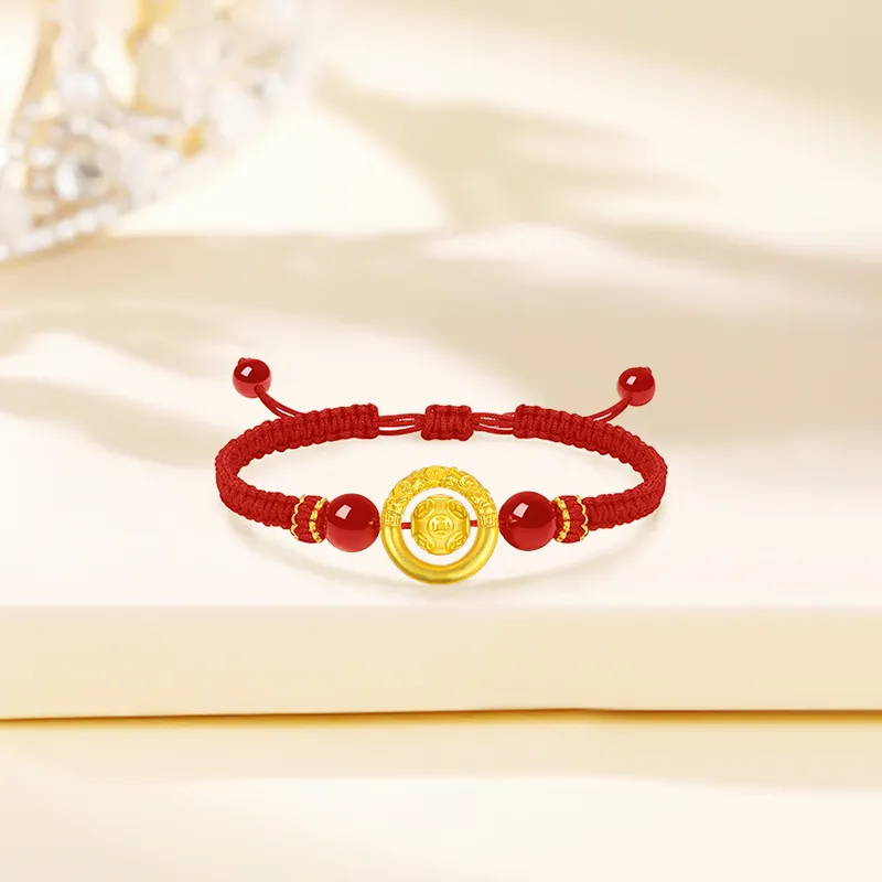 Lao Feng Xiang Gold Bracelet Unisex-3