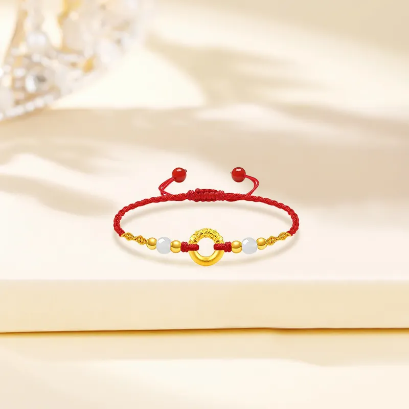 Lao Feng Xiang Gold Bracelet Unisex-3