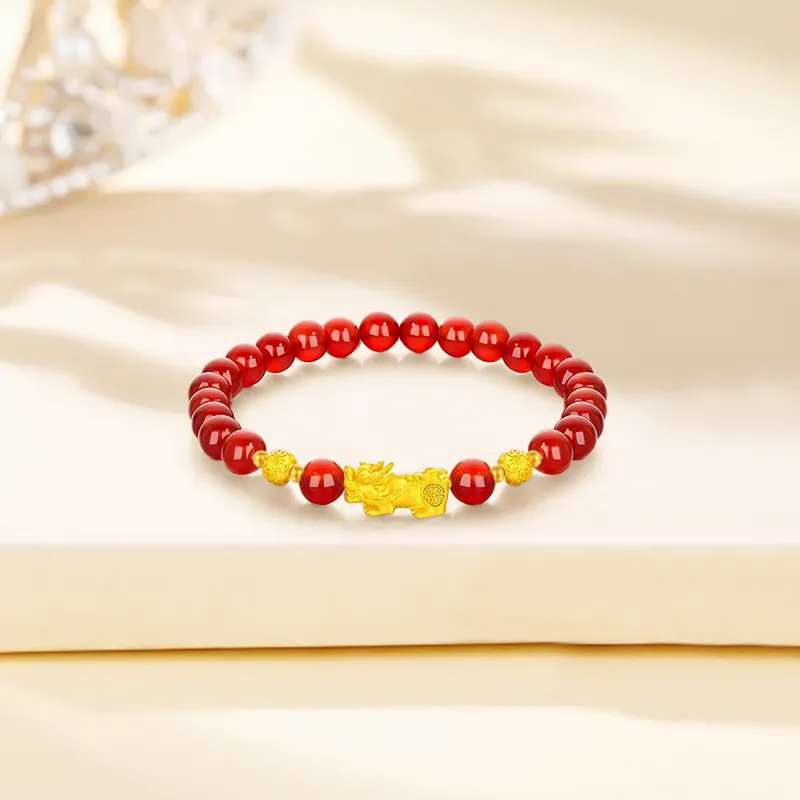 Lao Feng Xiang Gold Bracelet Unisex-3